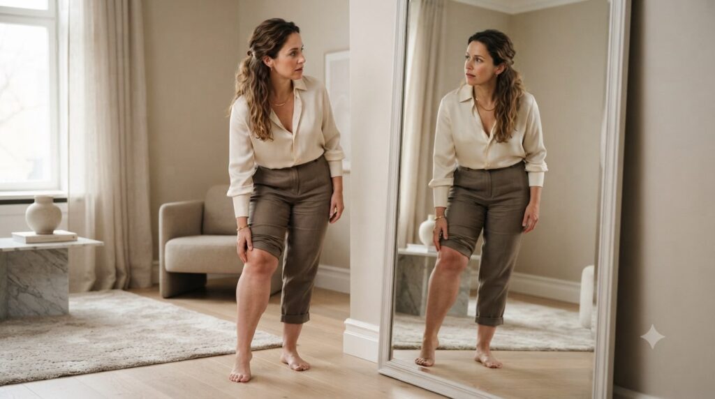 Asymmetric lipedema – difference between the two legs